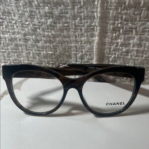 Authentic CHANEL brown Glasses 3348-A c.1569